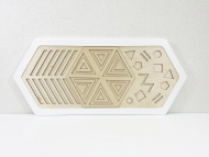 Декоративная тактильная панель - «Рельефные многоугольные формы»