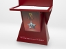 Интерактивная проекционная книга "Страницы памяти" - инсталляция в военно-патриотическом оформлении.